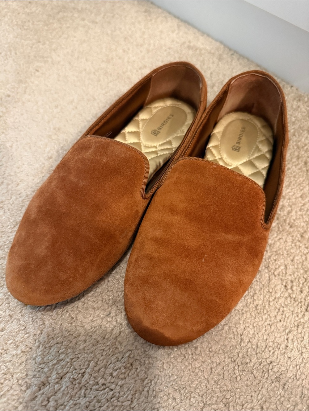Birdies Starling Loafer in Amber Suede 7.5 EUC
